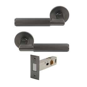 NIDO - Lumina Rose Passage Set - Magn. Latch - Linear Knurl