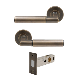 NIDO - Lumina Rose Passage Set - Magn. Latch - Linear Knurl