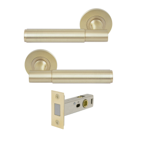 NIDO - Lumina Rose Passage Set - Magn. Latch - Linear Knurl