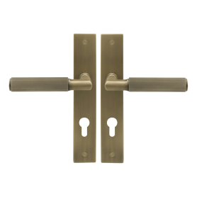 NIDO - Lumina Longplate Lever Set E85 - Linear Knurl