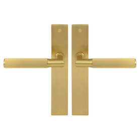 NIDO - Lumina Longplate Lever Set - Linear Knurl