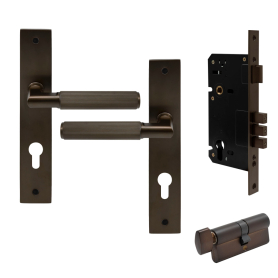 NIDO - Lumina Longplate Entrance Set - Linear Knurl