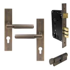 NIDO - Lumina Longplate Entrance Set - Linear Knurl