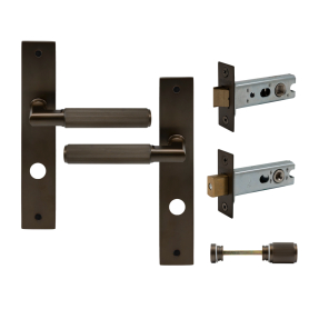 NIDO - Lumina Longplate Privacy Set - Linear Knurl