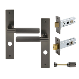 NIDO - Lumina Longplate Privacy Set - Linear Knurl