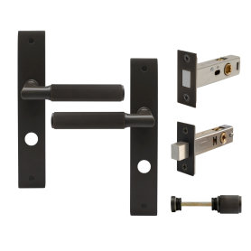 NIDO - Lumina Longplate Privacy Set - Magn. Latch - Linear Knurl