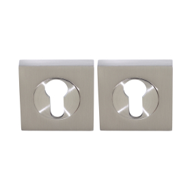 Square Euro Escutcheon (Pair)