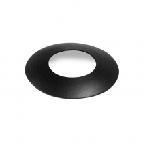 Round 10mm Domed Cover Ring - Matt Black