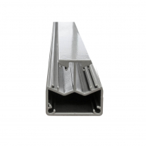 Base Plated Balustrade Glazing Post - 135 Degree