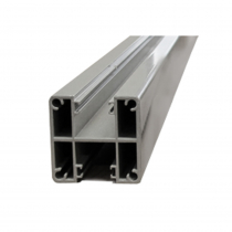 1250mm Base Plated Glazing Post - 2-Way