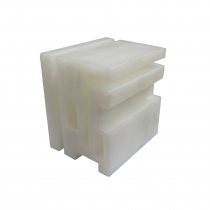 Sliding Gate Nylon Guide Block - White