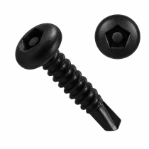 ANTI TAMPER 12-14x25MM Galvanised Satin Black