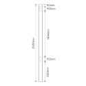 Southampton PVC - End Post 2500mm