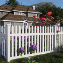 North Haven Picket PVC Fence Panel Kit - 2388W x 1200H