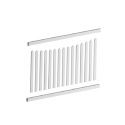 Newport Picket PVC Fence Panel Kit - 2388W x 1200H