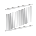 Bayswater Picket PVC Fence Panel Kit - 2388W x 1200H