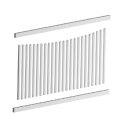 Melville Picket PVC Fence Panel Kit - 2388W x 1200H