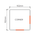 Bridgehampton PVC - Corner Post 1900mm