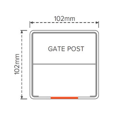 Bridgehampton PVC - Gate Post 1900mm Oxworks