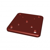 100 x 100mm Base Plate - Manor Red