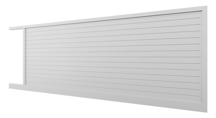Horizontal Zero Gap Slat Panel Screen