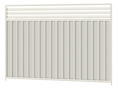 Colorbond&reg; Steel Fence Panel - Breezeway style