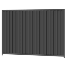 COLORBOND® Steel Fencing Panels in Monument colour