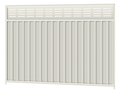 Colorbond&reg; Steel Fence Panel - Slat FX style