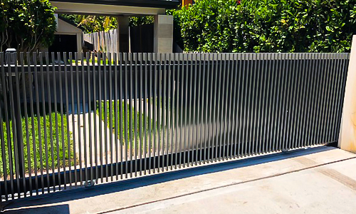 Aluminium Radiator style sliding entry gate