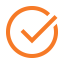 Orange check mark