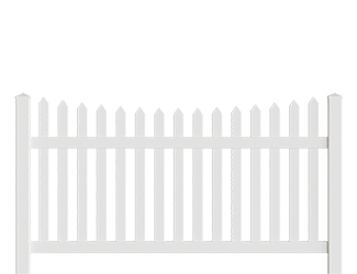 Newport style PVC Fence panel