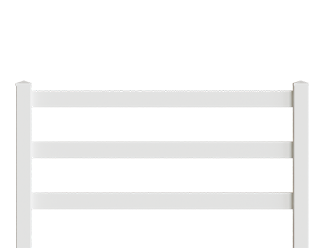 Rural style PVC Fence Panel