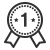 Number 1 Medal icon