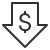 Dollar Arrow Down icon