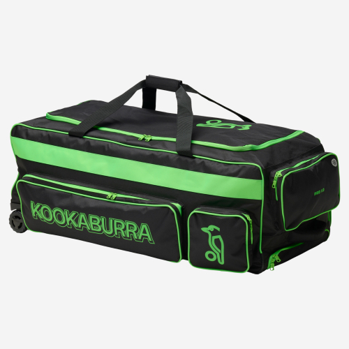 Pro 1.0 Wheelie Cricket Bag - Black / Lime