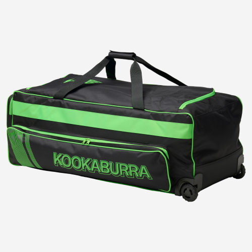 Pro 1.0 Wheelie Cricket Bag - Black / Lime