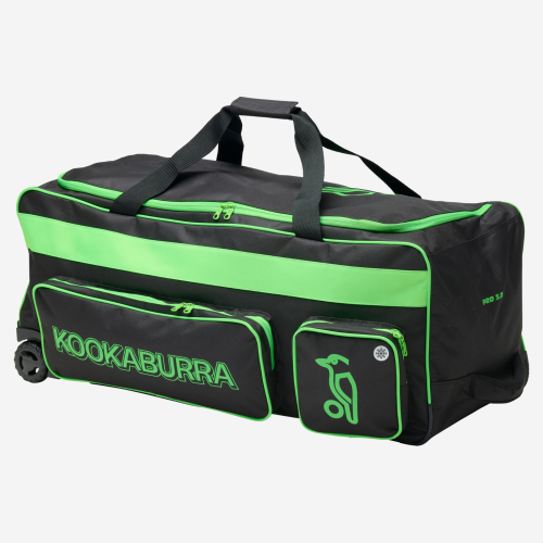 Pro 3.0 Wheelie Cricket Bag - Black / Lime