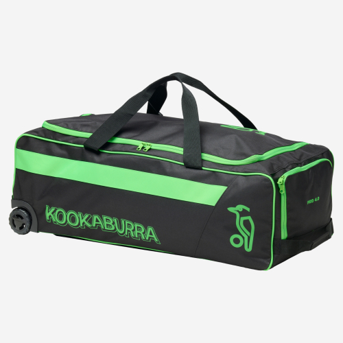Pro 4.0 Wheelie Cricket Bag - Black / Lime