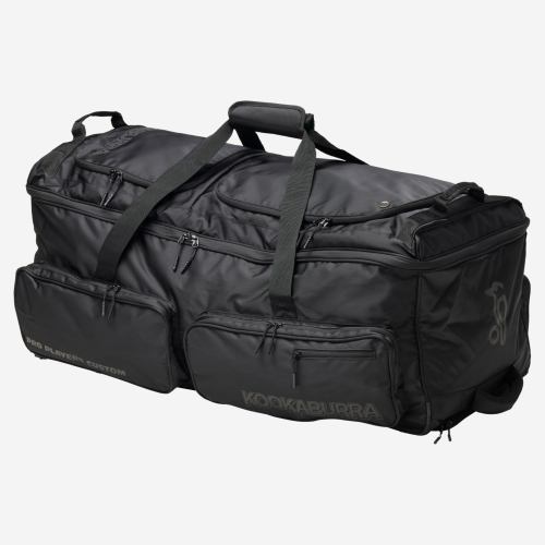 Pro Players Custom Wheelie Cricket Bag - Black