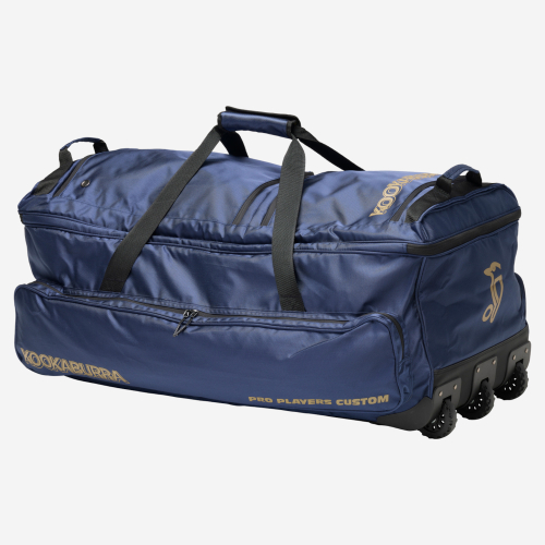 Pro Players Custom Wheelie Cricket Bag - Navy