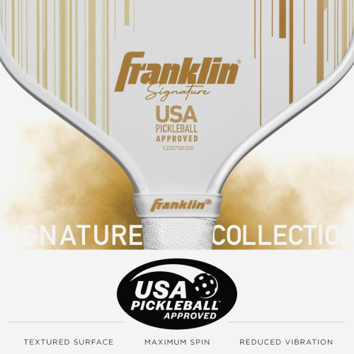 Franklin Signature Series Pickleball Paddle - 16mm White/Gold