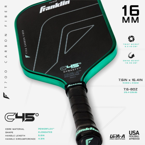 Franklin C45 Dynasty Pickleball Paddle 16mm Mint