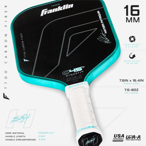 Franklin C45 Hayden Patriquin Signature Pickleball Paddle 16mm