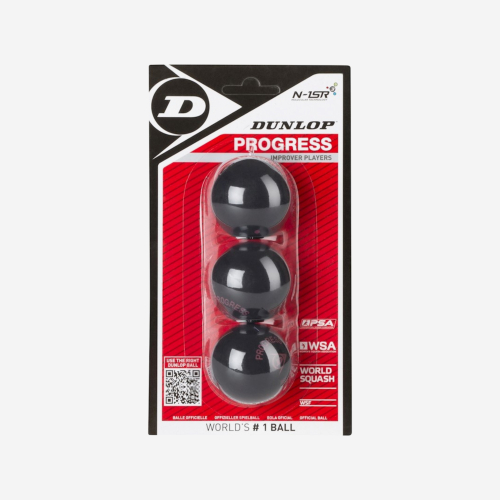 Dunlop Progress Squash Balls - 3 Pack
