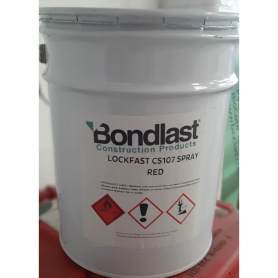 CS107 Red Spray Contact Adhesive Tin Can 20L