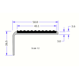 Tredsafe 43mm Single Square AA114 - Mtr