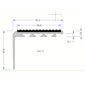 Tredsafe 53mm Lg Frt Sq AA123 - Mtr