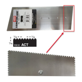 Trowel Blade Vinyl ACT V1 1.6X1.6X1.6mm
