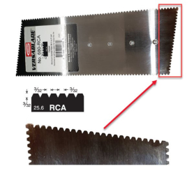 Trowel Blade Carpet RCA V2 2.4X2.4X2.4mm