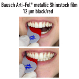 Arti Fol Metallic Complete 12&micro;m Black/Red Strips BK 328 20pk